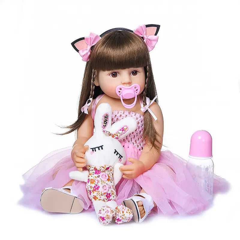 Muñeca Bebe Reborn Real Cuerpo Completo Silicona