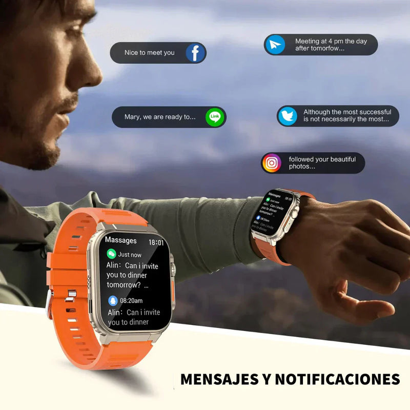 SmartWatch ULTRA PRO®️ - 7 REGALOS MÁS (3 PULSERAS + AIRPODS + 2 CARGADORES + CUBIERTA PROTECTORA)