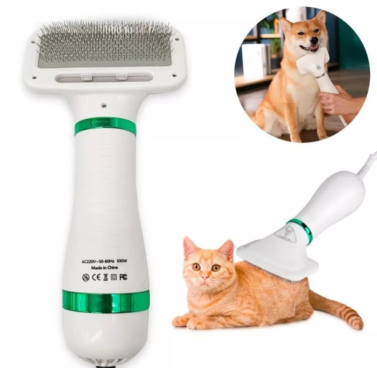 Cepillo Secador Para Mascota 2 En 1