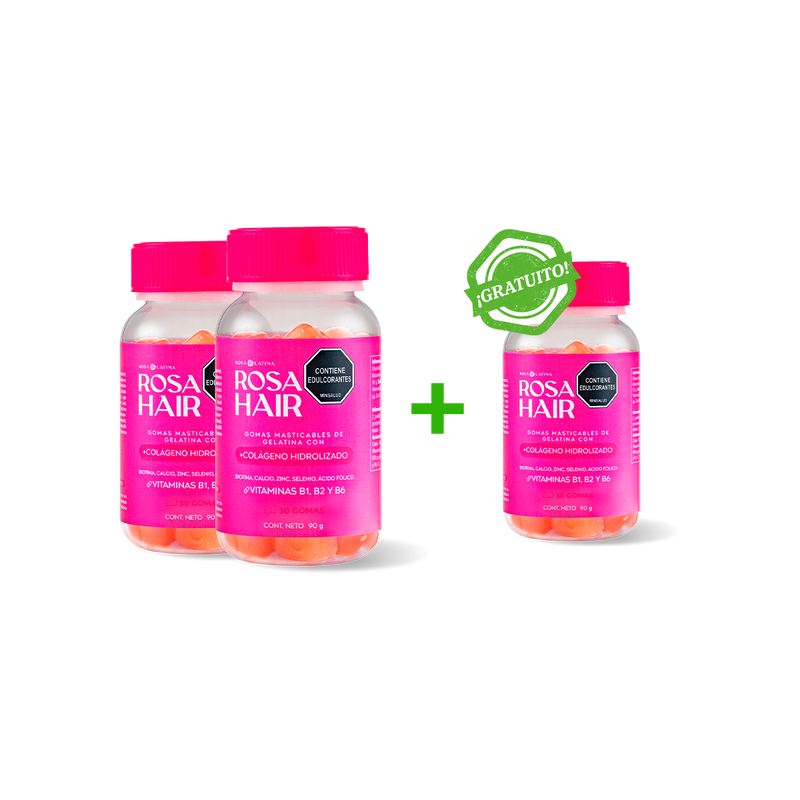 Compra 1 y llévate 3 - Gomitas Multivitaminicas - Devuélvele la vida a tu Cabello, Piel y Uñas