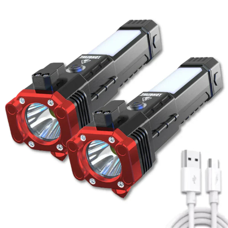 COMPRE 1 Y OBTENGA 2 - LINTERNA TÁCTICA 4 IN 1 PROFESIONAL