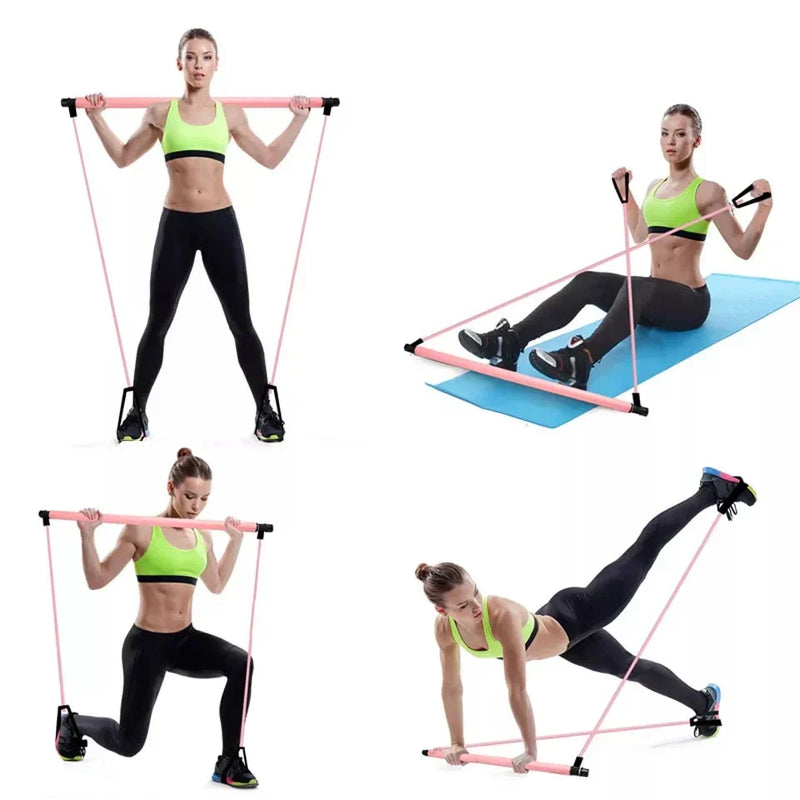 COMBO FIT BARRA PILATESPro Y RODILLO MASAJEADOR