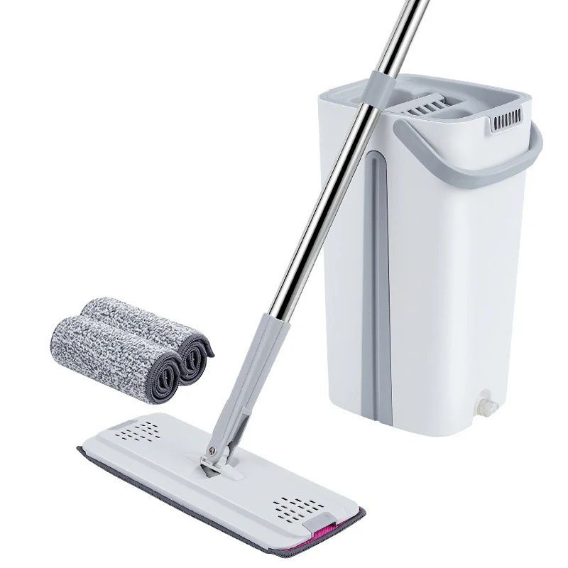 Juego de limpiador de microfibra con cubo