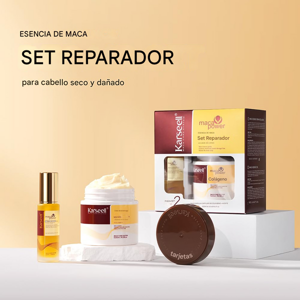 PROMOCIÓN 2 X 1 -Mascarilla capilar de colágeno Karseell + conjunto de aceite de argán
