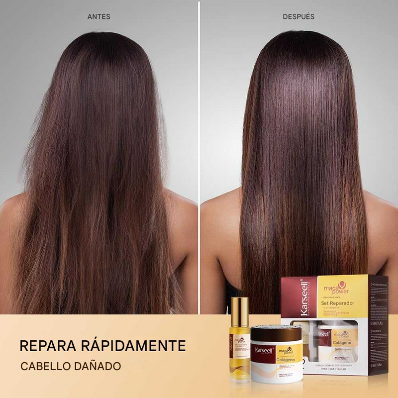 PROMOCIÓN 2 X 1 -Mascarilla capilar de colágeno Karseell + conjunto de aceite de argán