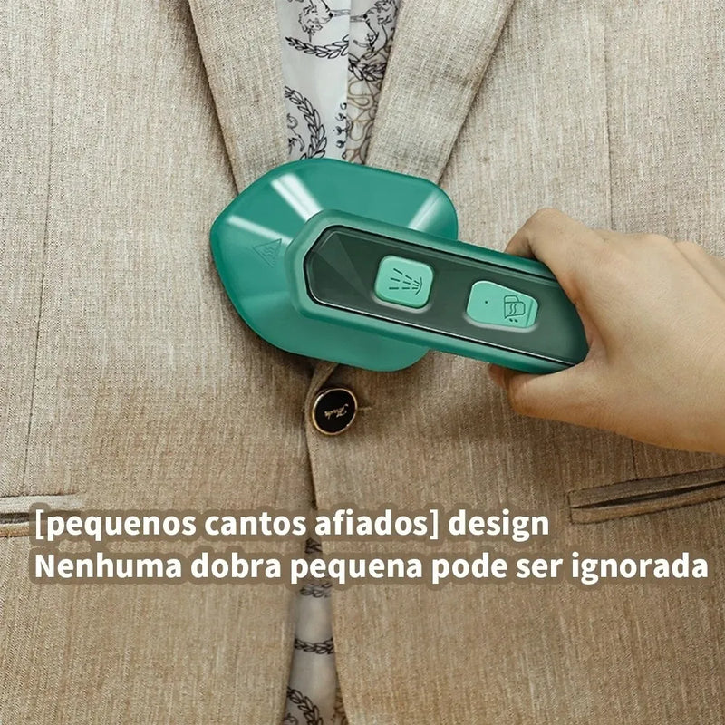 VE DE VIAJA, CUIDA TU ROPA MÁS FÁCIL - Mini Ferro De Passar Roupas A Vapor Para Viagem | Elétrico Portátil Pequeno/Casa - Bivolt