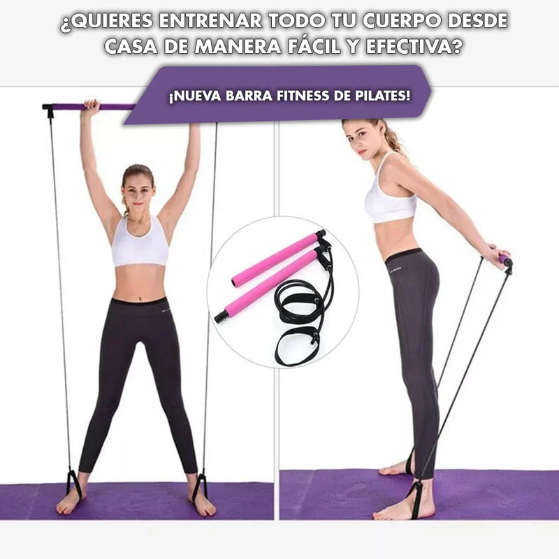 COMBO FIT BARRA PILATESPro Y RODILLO MASAJEADOR