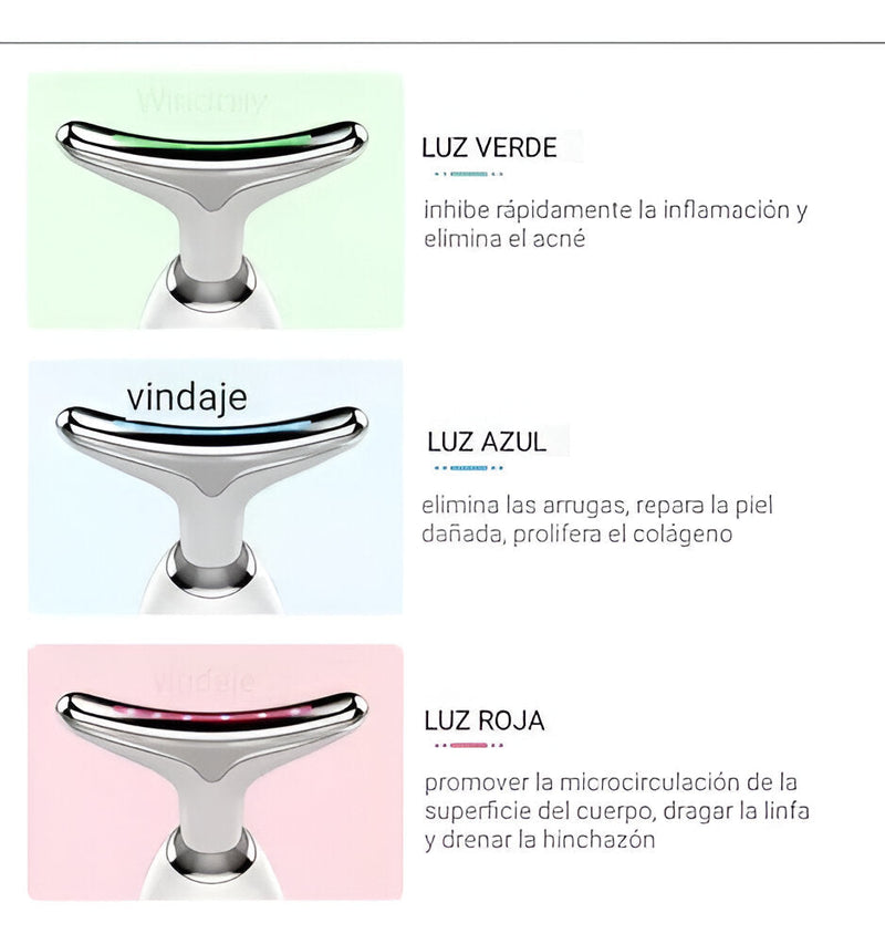 ¡STOCK LIMITADO DE LumiCare! - Masajeador Facial Led
