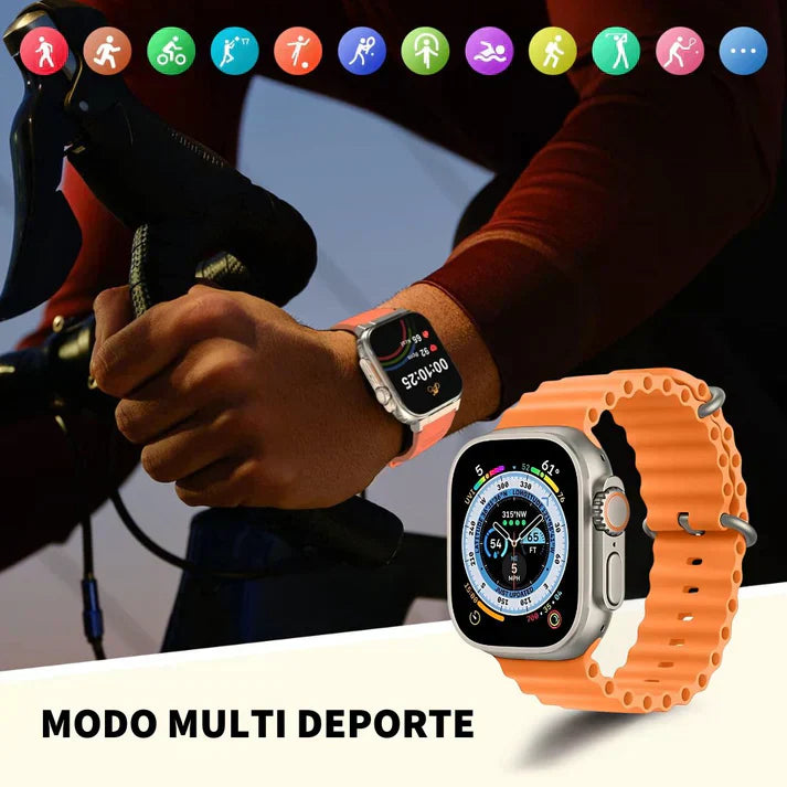 SmartWatch ULTRA PRO®️ - 7 REGALOS MÁS (3 PULSERAS + AIRPODS + 2 CARGADORES + CUBIERTA PROTECTORA)