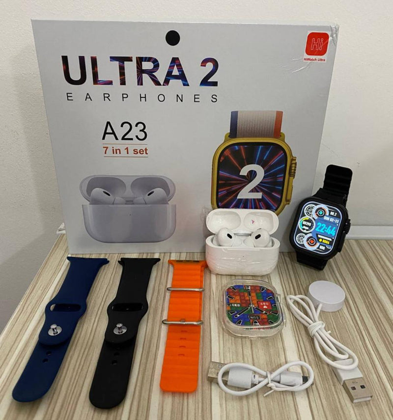 SmartWatch ULTRA PRO®️ - 7 REGALOS MÁS (3 PULSERAS + AIRPODS + 2 CARGADORES + CUBIERTA PROTECTORA)